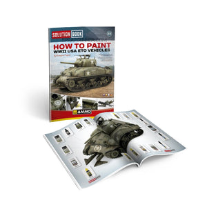 Ammo by MIG Publications SOLUTION BOOK 22 - How to Paint WWII USA ETO Vehicles (Multilingual Book) - SprayGunner