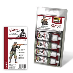 AMMO by MIG Acrylic Sets - GERMAN FIELD GREY UNIFORMS SET - SprayGunner