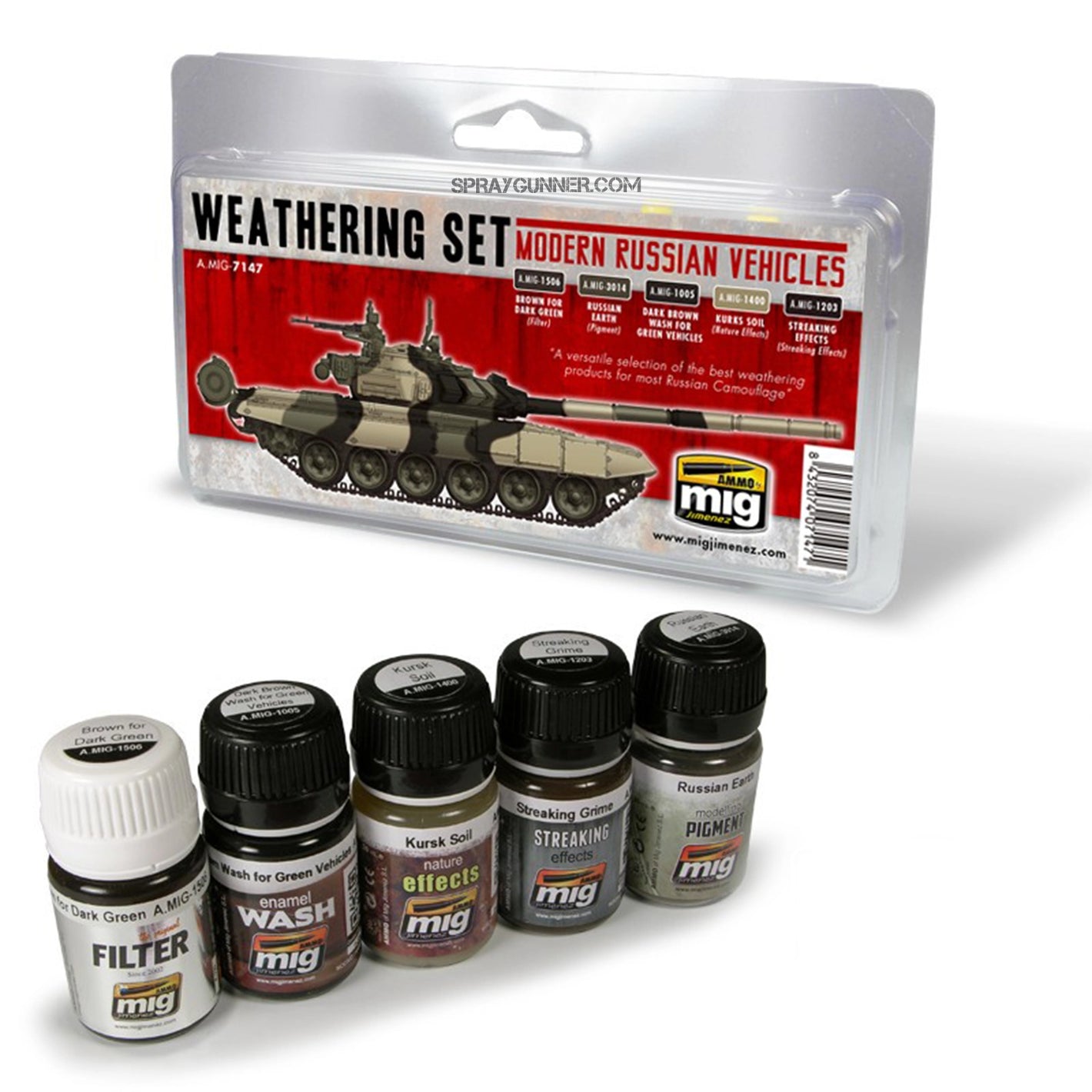 AMMO by MIG Modern Russian Vehicles Weathering Set - SprayGunner