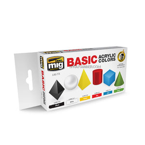 AMMO by MIG Acrylic Sets- Basic Acrylic Colors Set