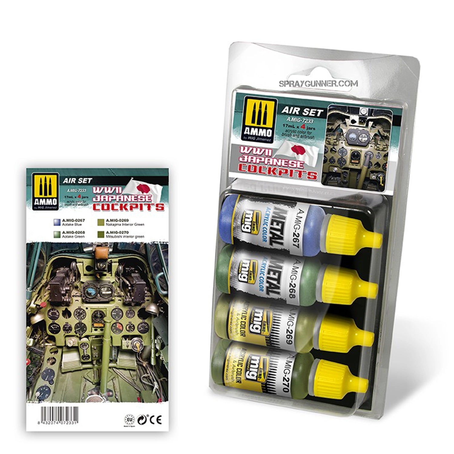 AMMO by MIG Aircraft Aircraft Interior Sets Japanese Cockpits Set - SprayGunner