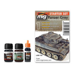 AMMO by MIG Weathering Starter Sets Panzer Grey Starter Set - SprayGunner