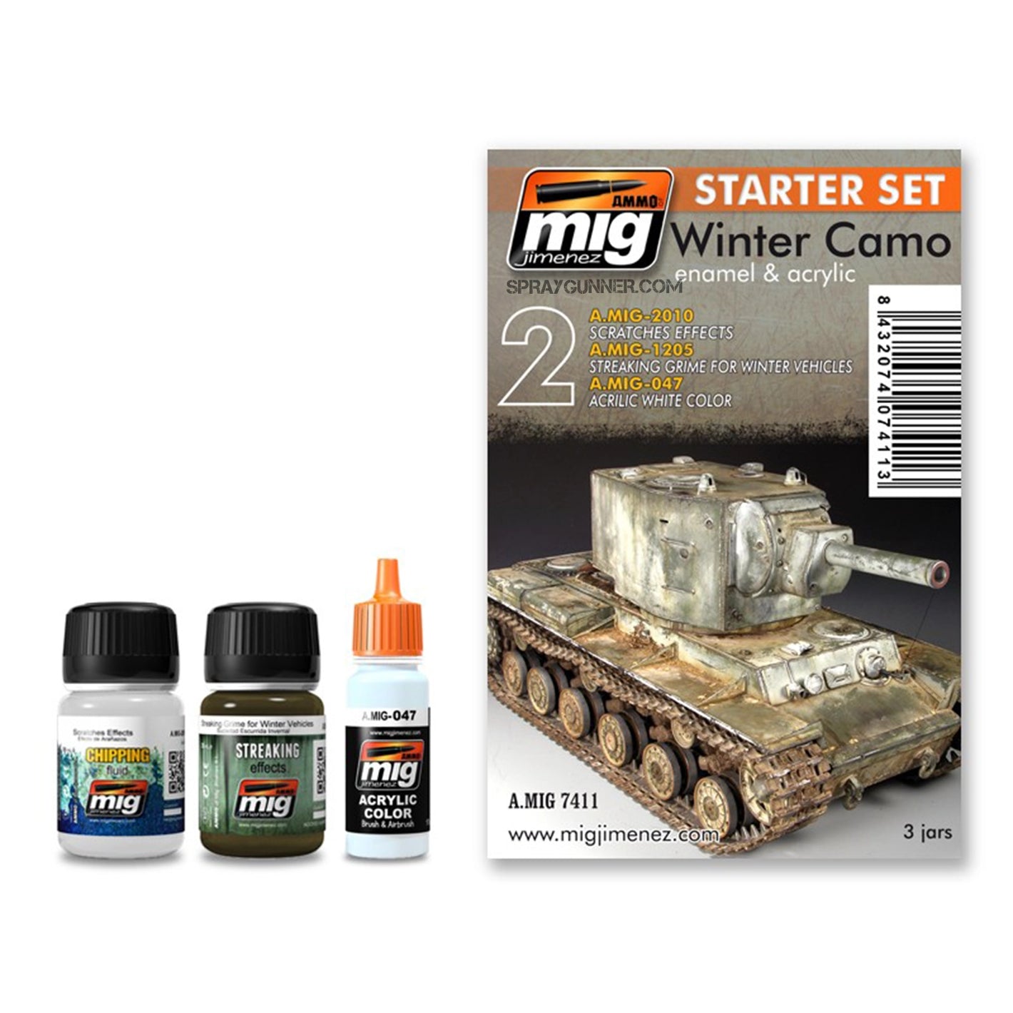 AMMO by MIG Weathering Starter Sets Winter Camo Starter Set - SprayGunner