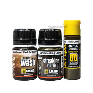 AMMO by MIG 7413 Weathering Starter Sets US Green Vehicles NEW with ATOM - SprayGunner
