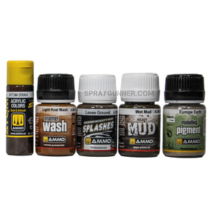 AMMO by MIG Wet Earth Tracks with ATOM paint