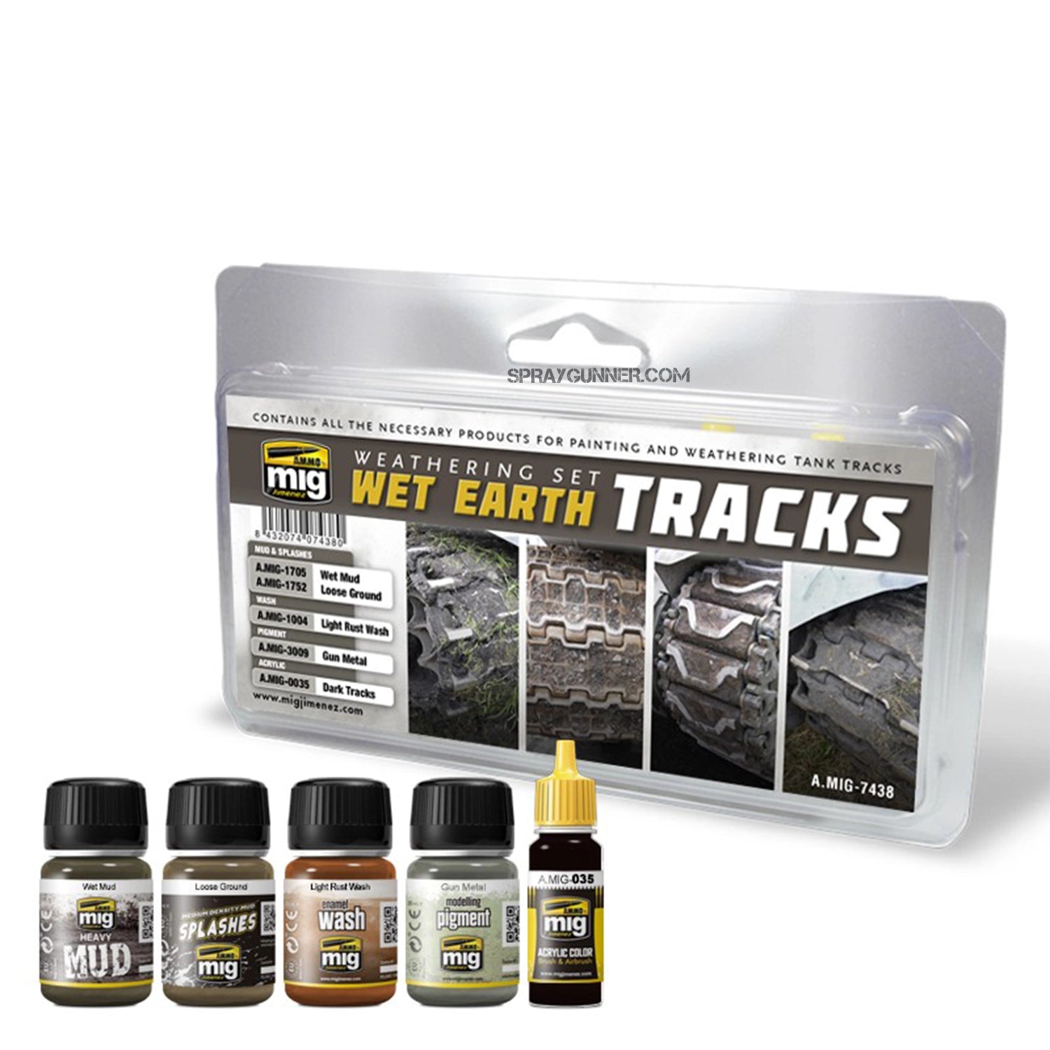 AMMO by MIG Wet Earth Tracks - SprayGunner