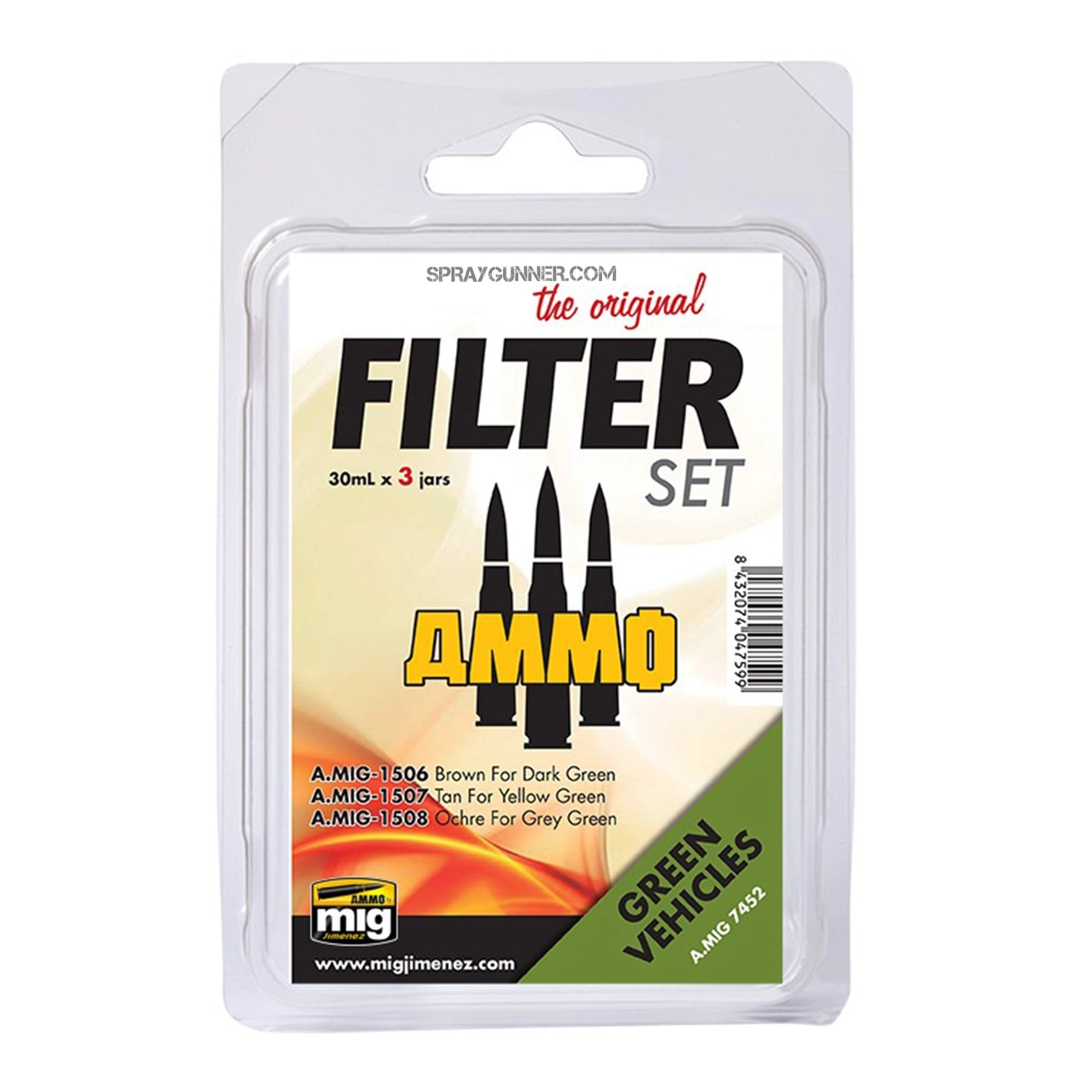 AMMO by MIG Filter Set for Green Vehicles - SprayGunner