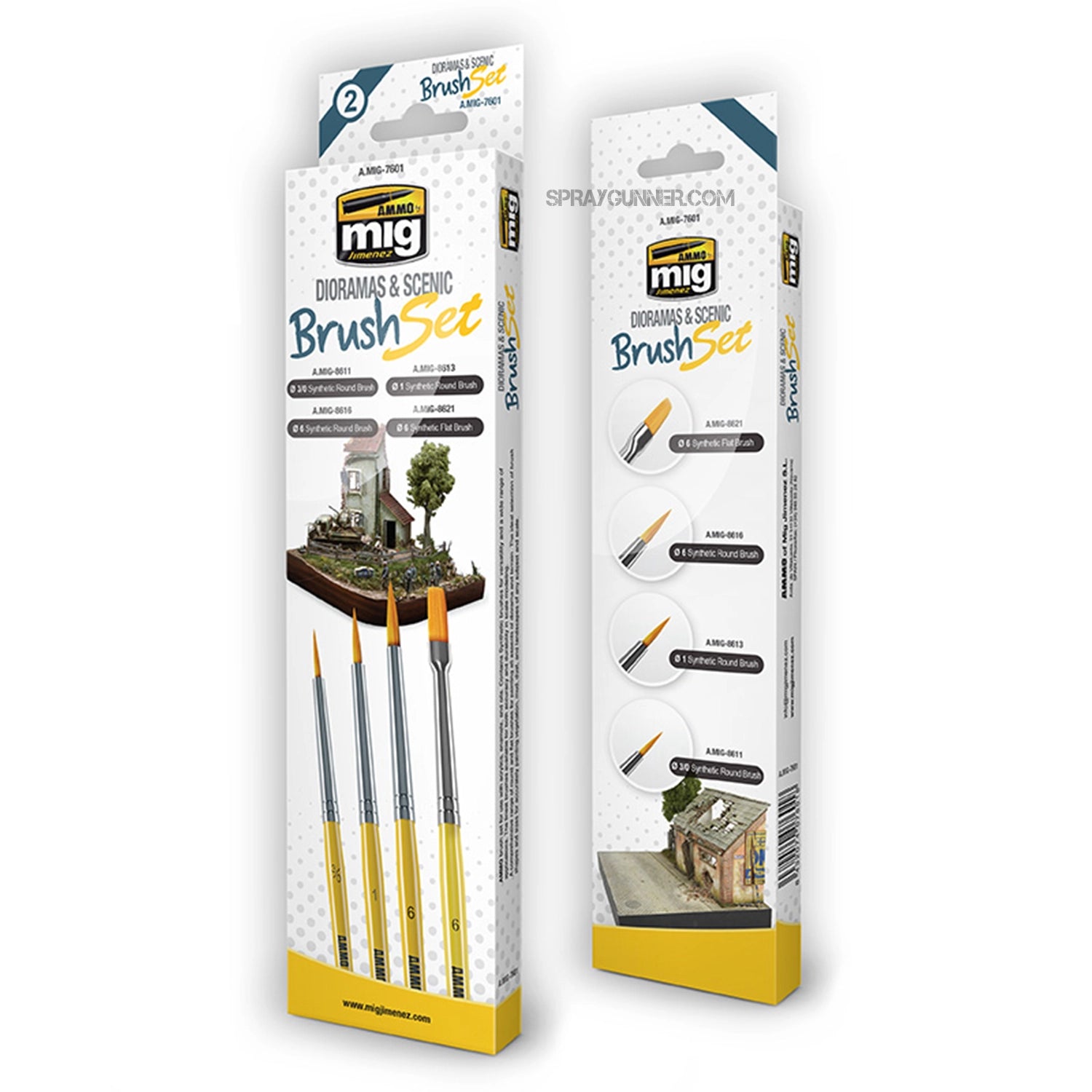 Ammo Of Mig - Pennelli Sintetici Per Modellismo - Angolo 6