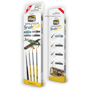 AMMO by MIG Brush Sets - Chipping & Detailing Brush Set