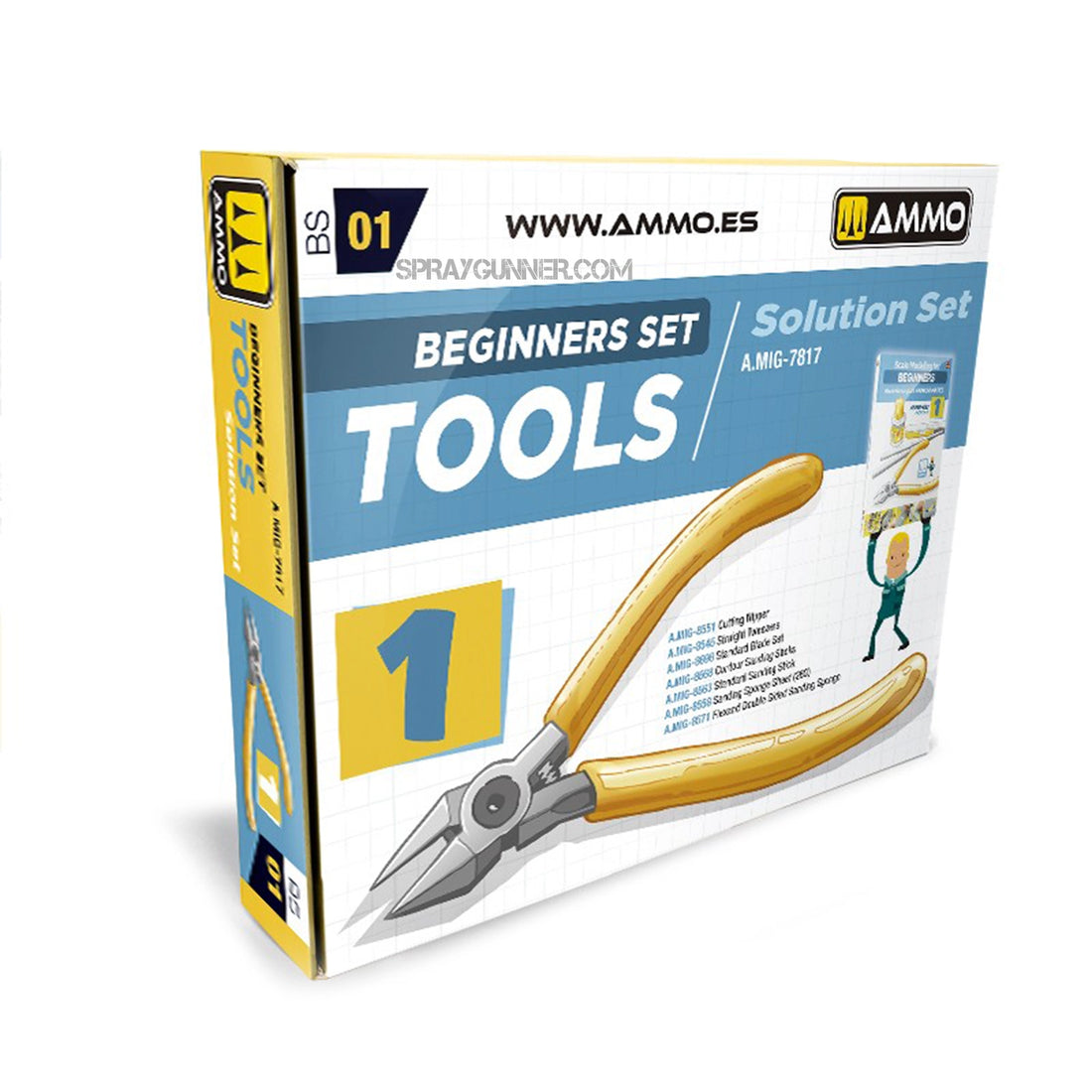 Ammo By Mig SOLUTION BOX Beginners Set - Tools - SprayGunner