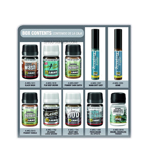 Ammo By Mig SOLUTION BOX Beginners Set - Weathering - SprayGunner