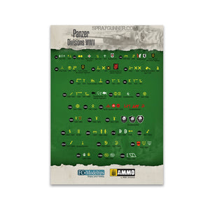 AMMO by MIG Decal Sheets - Panzer Divisions WWII Decals 1/35