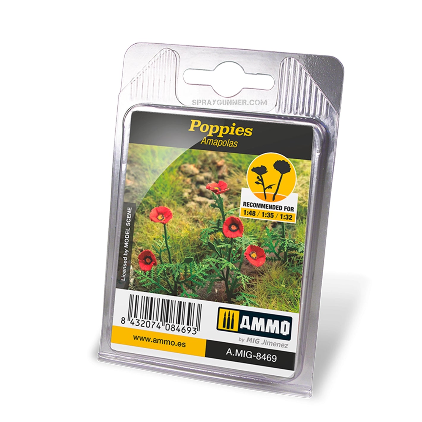 AMMO by MIG Laser Cut Vegetation - Poppies