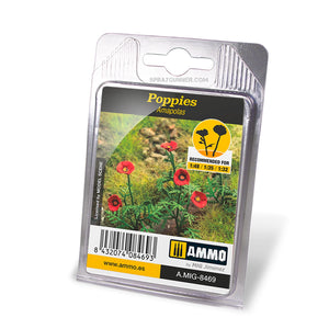 AMMO by MIG Laser Cut Vegetation - Poppies