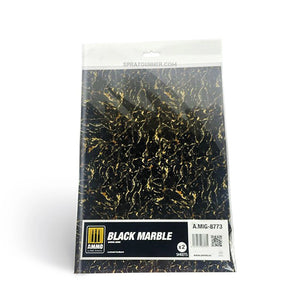 AMMO by MIG Black Marble. Sheet of Marble - 2 pcs