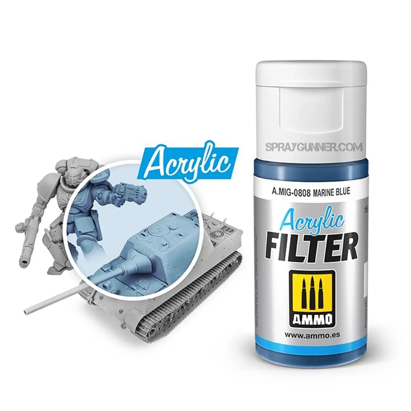 AMMO ACRYLIC FILTER Marine Blue AMMO by Mig Jimenez