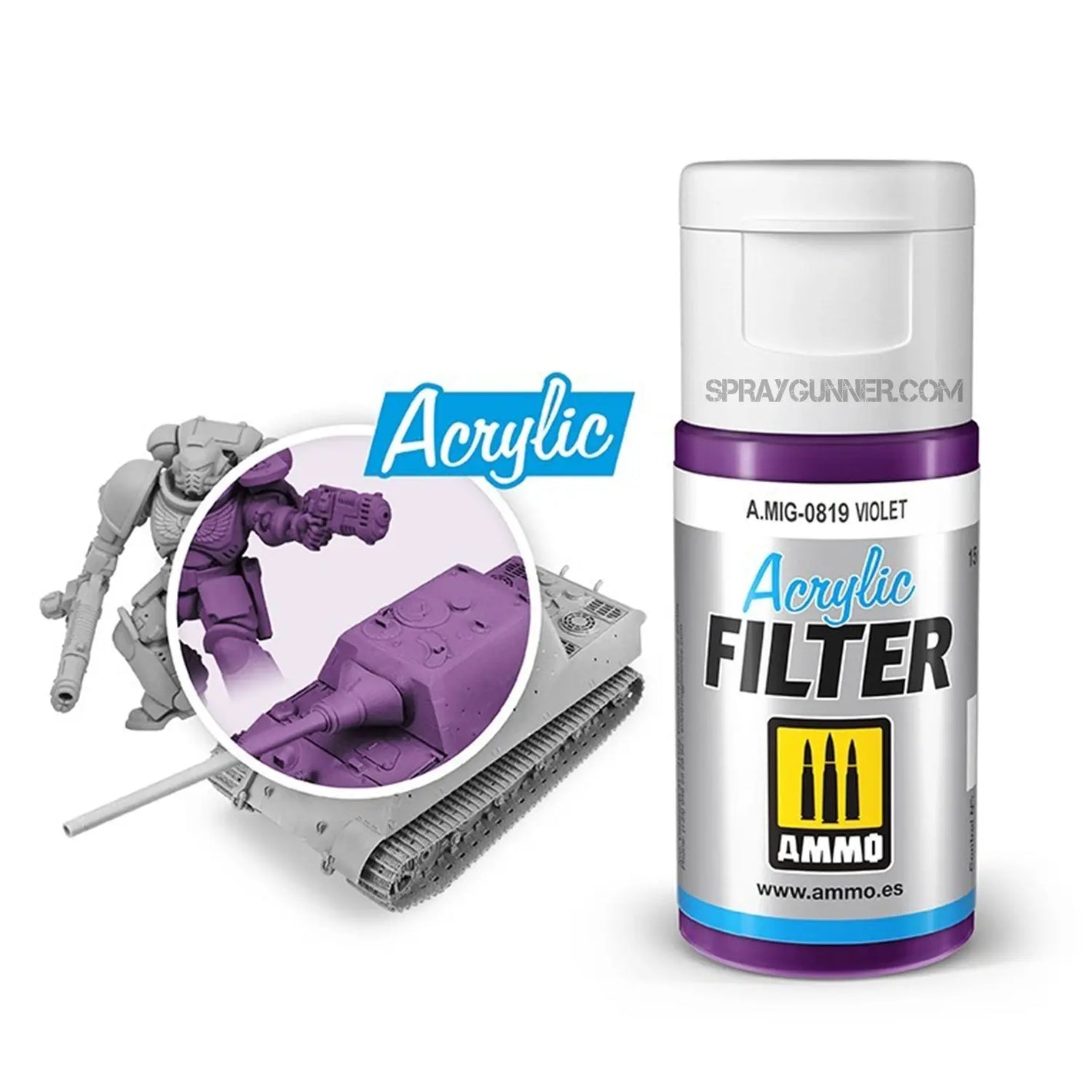 AMMO ACRYLIC FILTER Violet AMMO by Mig Jimenez