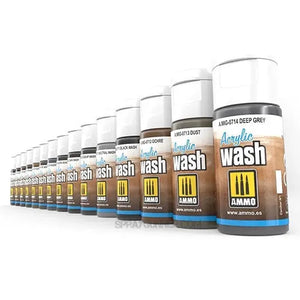 AMMO Acrylic wash all 15 colors (15ml each) AMMO by Mig Jimenez