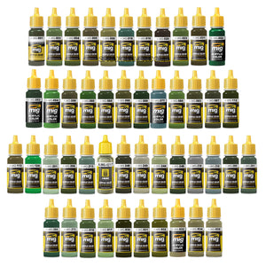AMMO by MIG Green Collection Paint Set