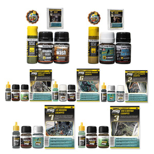 AMMO by MIG World War Plane Cockpit Paint and Weathering Set