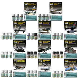 AMMO by MIG World War Plane Weathering Color Set