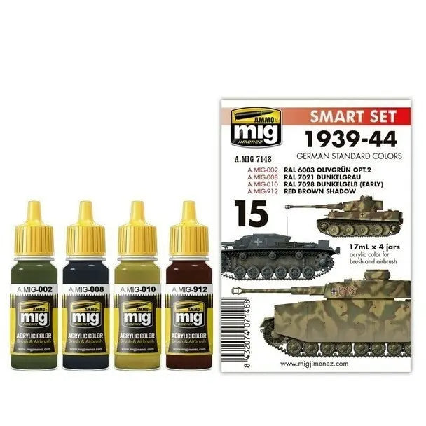 AMMO by MIG Acrylic Sets - 1939-1944 GERMAN STANDARD COLORS