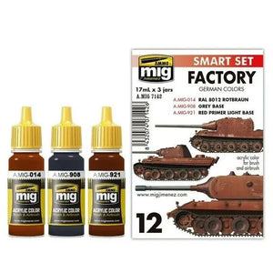 AMMO by MIG Acrylic Sets - GERMAN FACTORY COLORS