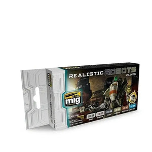 AMMO by MIG Acrylic Sets - REALISTIC ROBOTS COLOR SET - SprayGunner