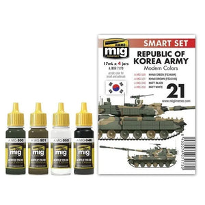 AMMO by MIG Acrylic Sets - REPUBLIC OF KOREA ARMY MODERN COLORS - SprayGunner