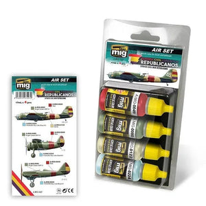 AMMO by MIG Acrylic Sets - SPANISH CIVIL WAR - REPUBLICANS AIRCRAFTS - SprayGunner