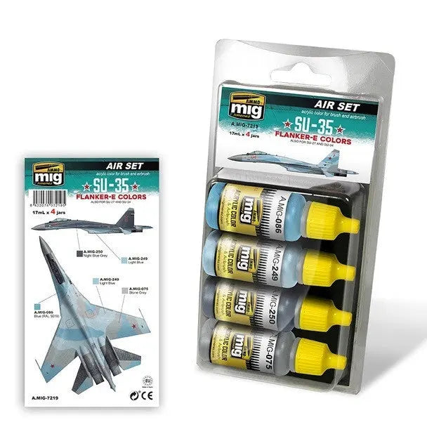 AMMO by MIG Acrylic Sets - SU-35 FLANKER-E COLORS