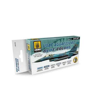 AMMO by MIG Acrylic Sets - USAF AGGRESSORS BLUE COLORS SET