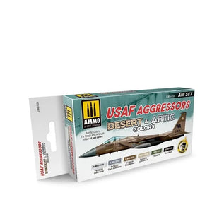 AMMO by MIG Acrylic Sets - USAF AGGRESSORS DESERT & ARTIC COLORS SET - SprayGunner