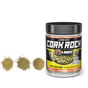 AMMO by MIG CREATE CORK Desert Stone Mix (Jar 100mL) AMMO by Mig Jimenez at SprayGunner