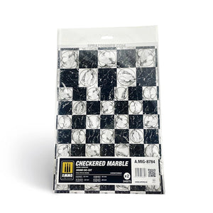 AMMO by MIG Checkered Marble. Round Die-cut for Bases for Wargames - 2 pcs AMMO by Mig Jimenez at SprayGunner