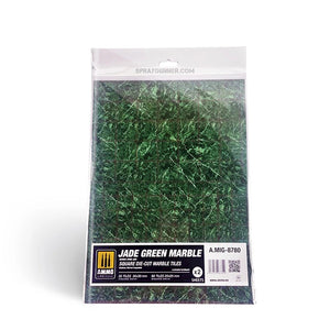 AMMO by MIG Jade Green Marble. Square Die-cut Marble Tiles - 2 pcs AMMO by Mig Jimenez at SprayGunner
