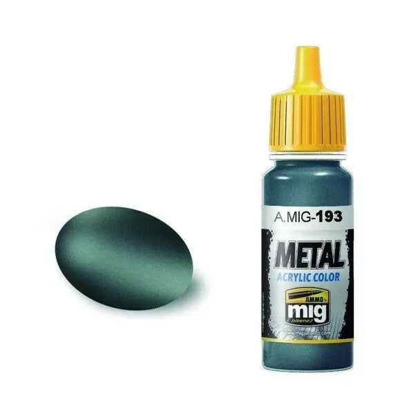 AMMO von MIG Metal Acrylic - Bläuliches Titan