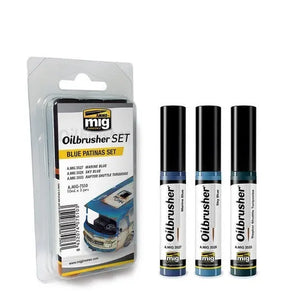 AMMO by MIG Oilbrusher SET PATINAS AZULES