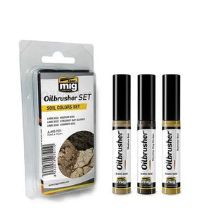 AMMO by MIG Oilbrusher SOIL COLORS SET AMMO by Mig Jimenez