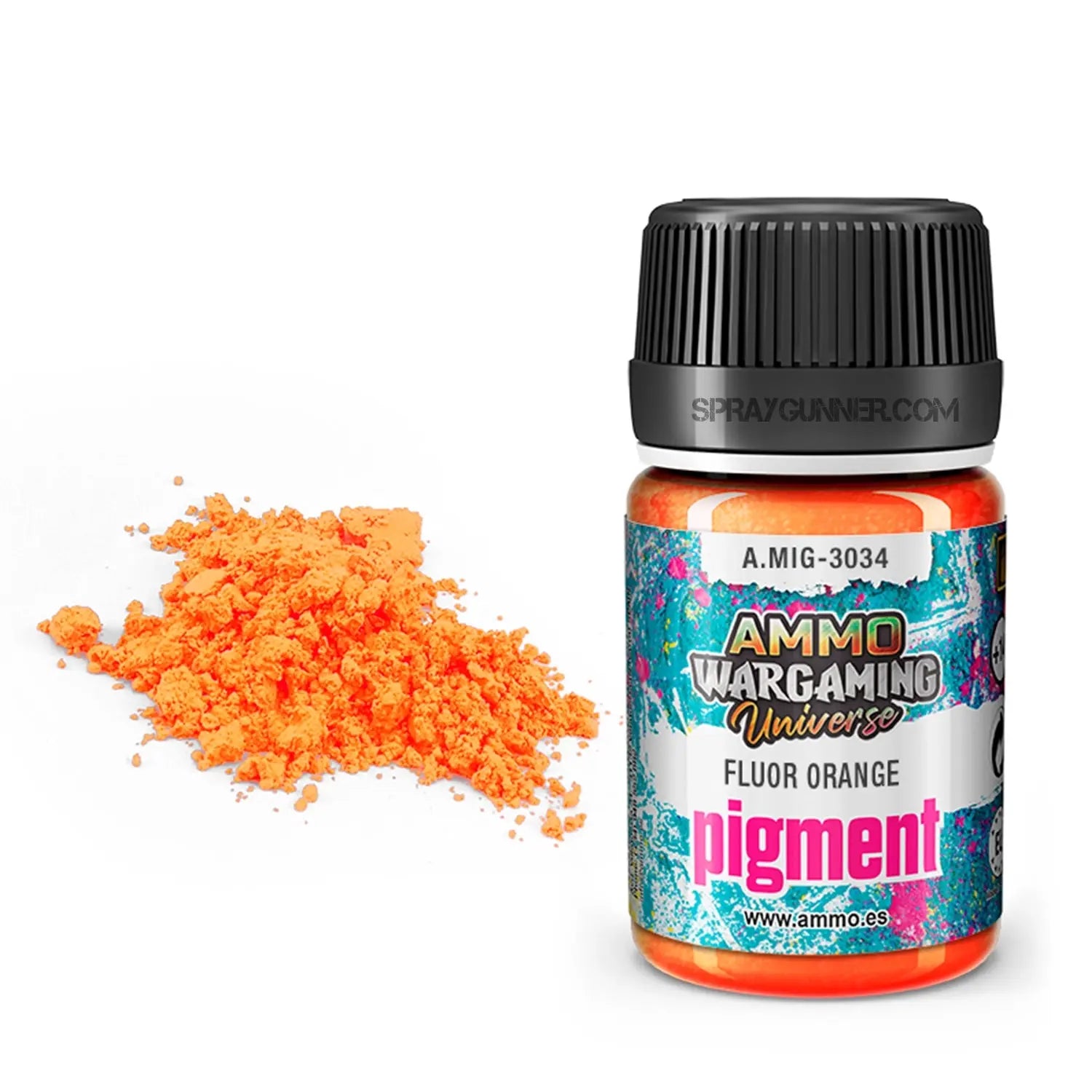 AMMO by MIG Pigments Fluorescent Orange AMMO by Mig Jimenez