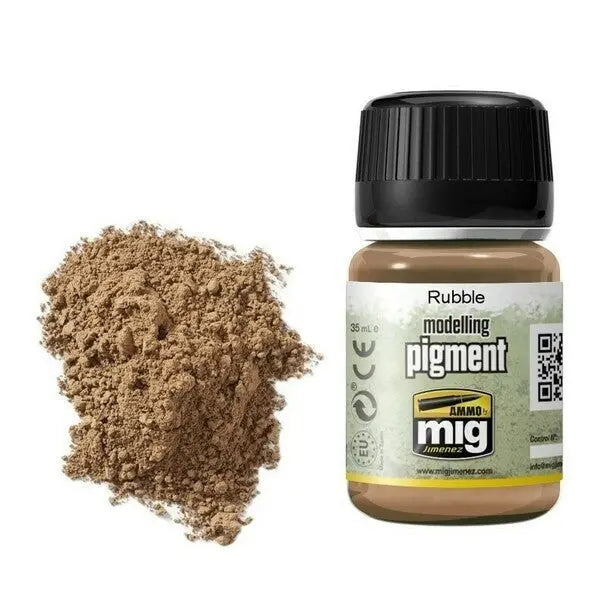 Pigments AMMO MIG-3008 Rouille Sur Rail - 35 Ml, Effet Rouille Naturel, Pour Maquettisme - 3