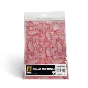 AMMO by MIG Pink and Gold Marble. Sheet of Marble - 2 pcs AMMO by Mig Jimenez at SprayGunner