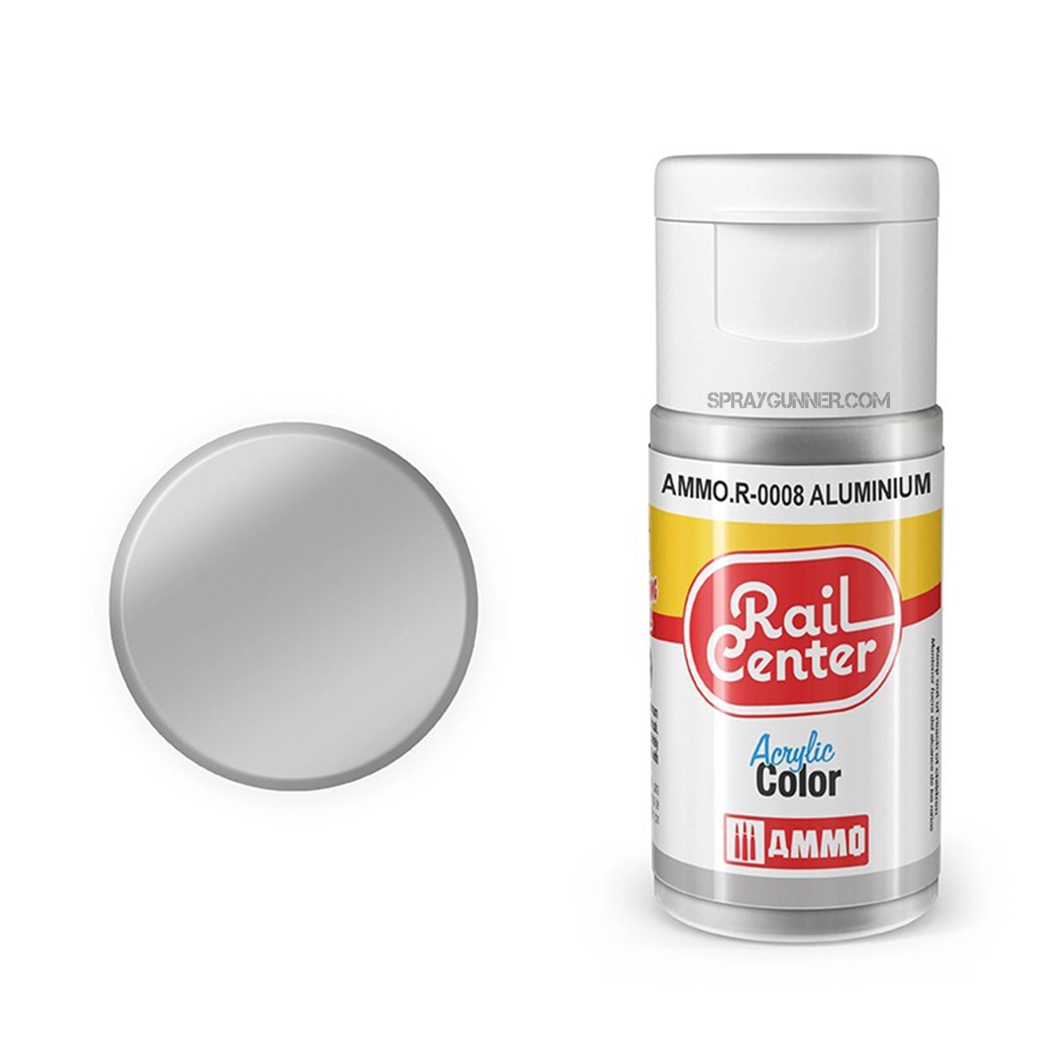 AMMO by MIG Rail Center Acrylic Color - Aluminium (15ml) AMMO by Mig Jimenez