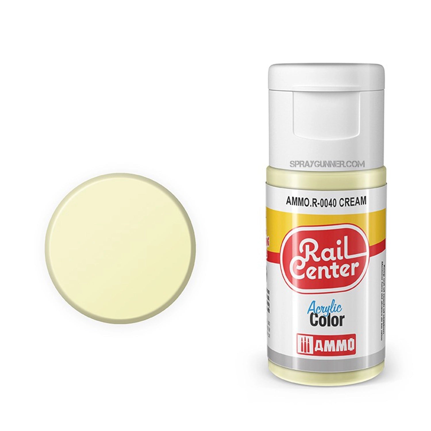 AMMO by MIG Rail Center Acrylic Color - Cream (15ml) AMMO by Mig Jimenez