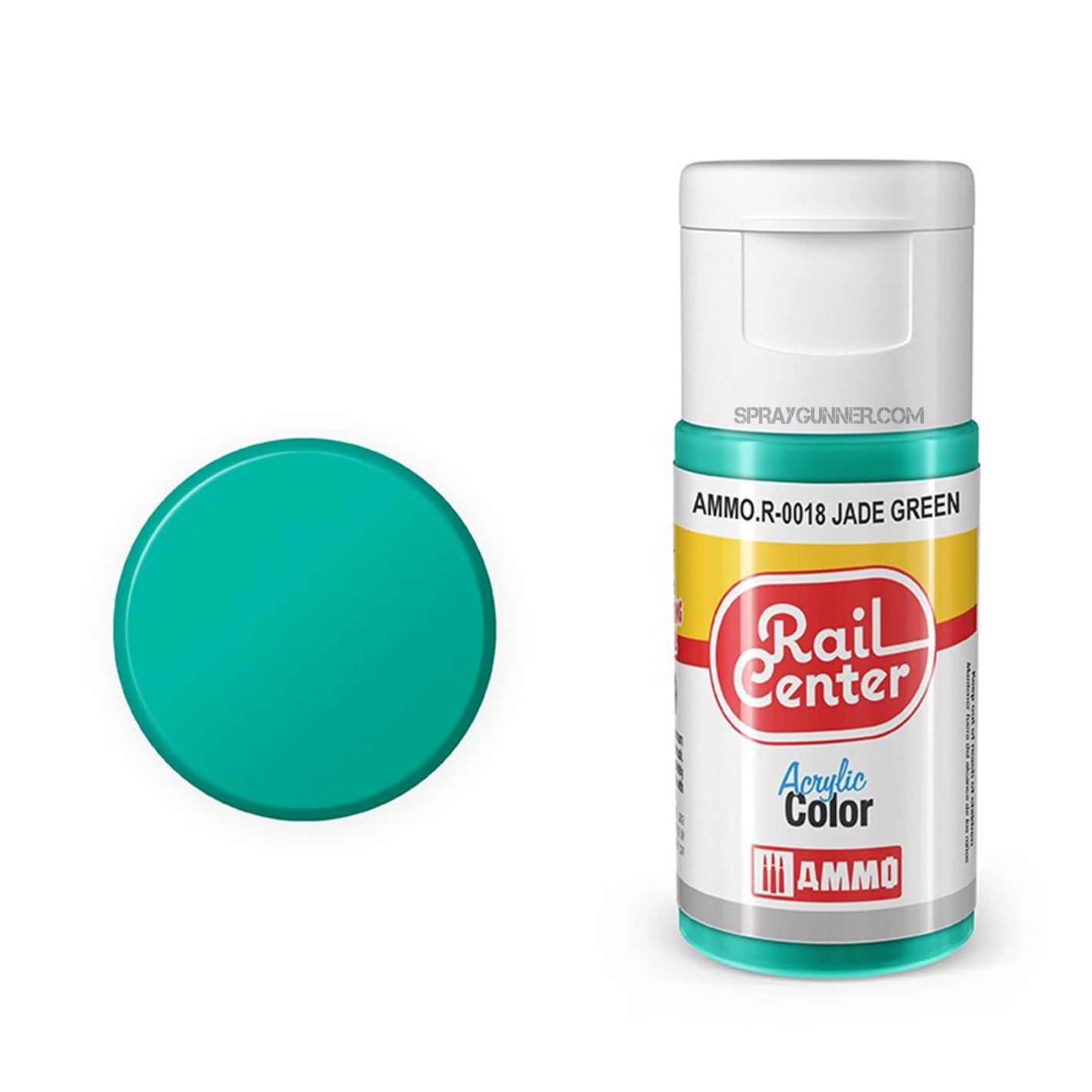 AMMO by MIG Rail Center Acrylic Color - Jade Green (15ml) AMMO by Mig Jimenez