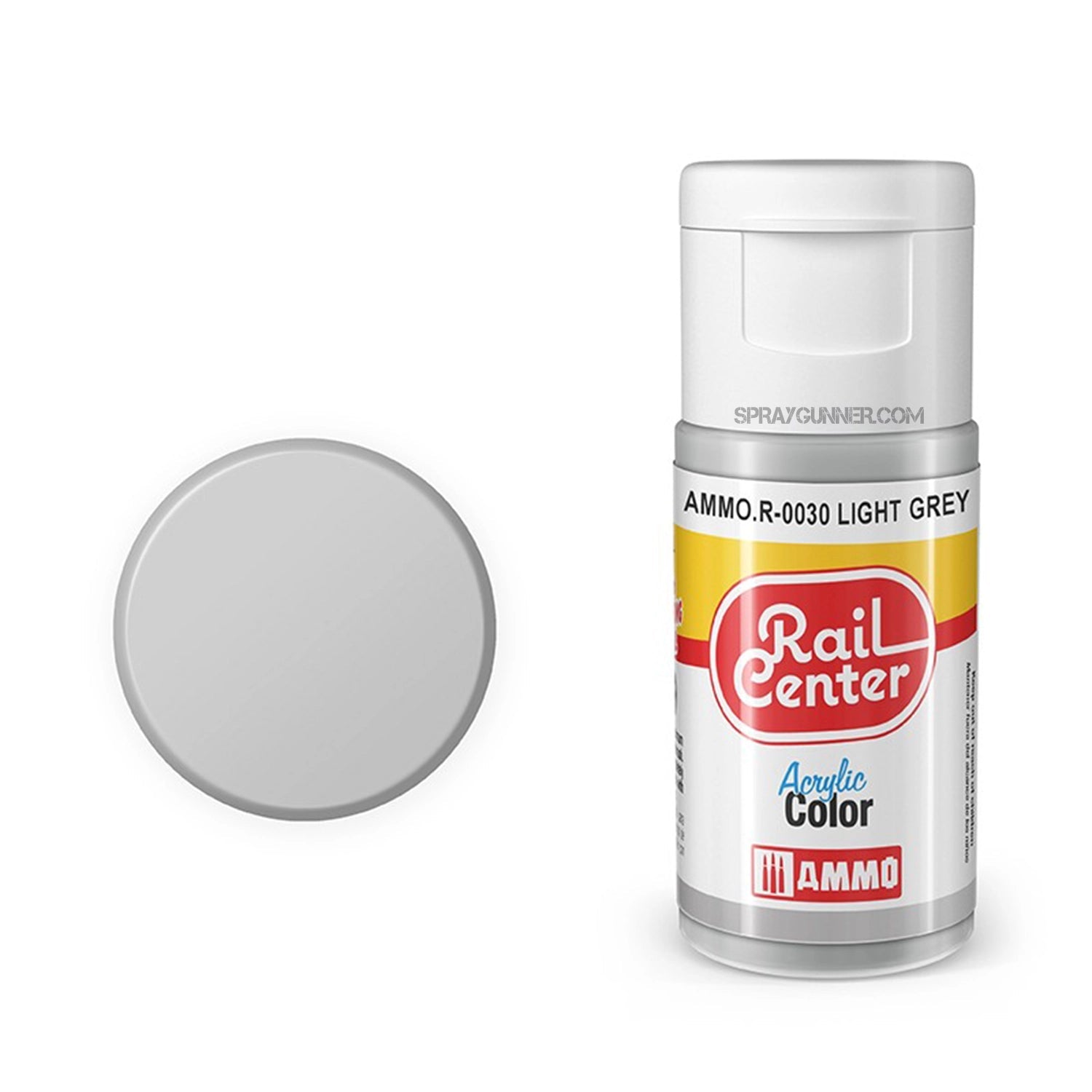 AMMO by MIG Rail Center Acrylic Color - Light Grey (15ml) AMMO by Mig Jimenez