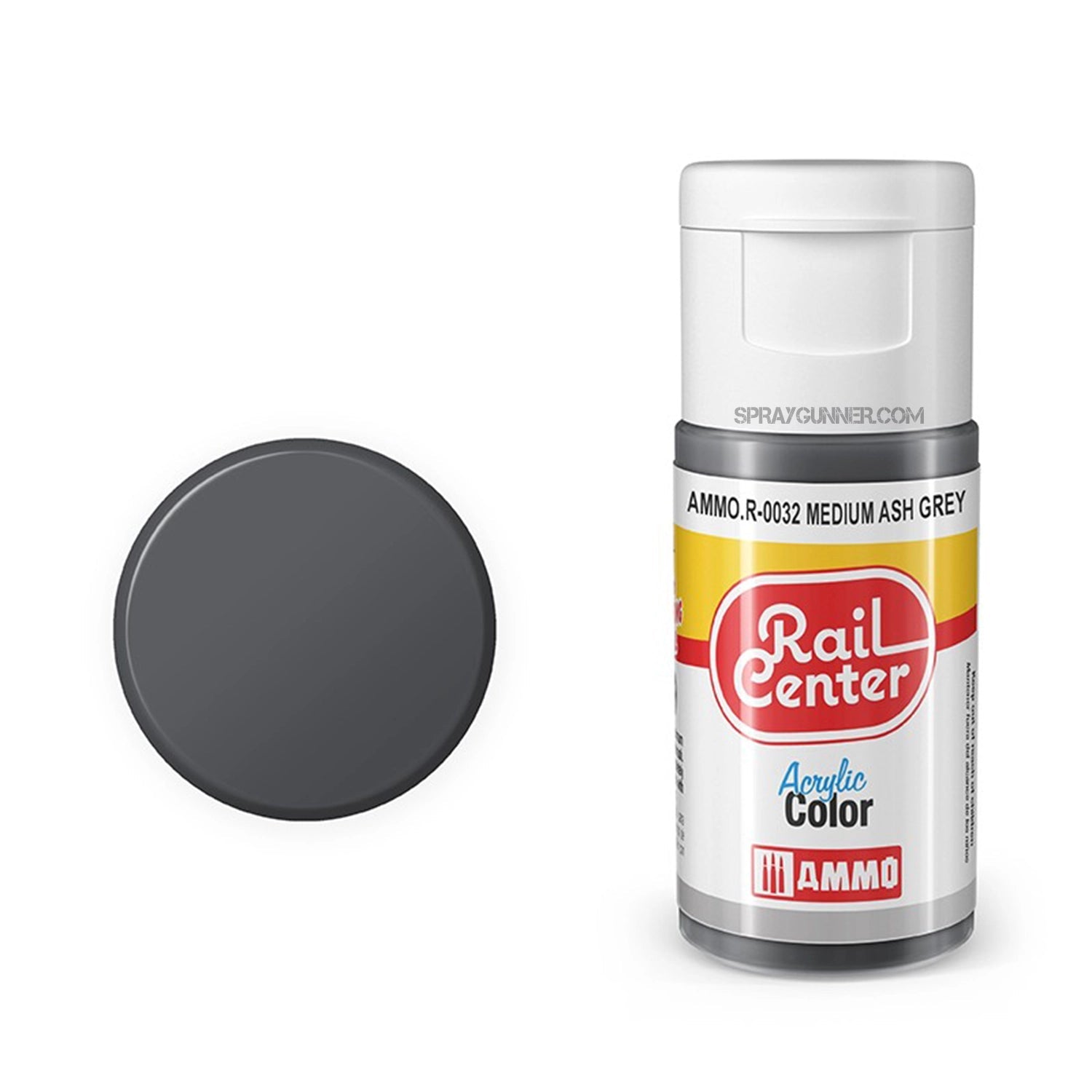 AMMO by MIG Rail Center Acrylic Color - Medium Ash Grey (15ml) AMMO by Mig Jimenez