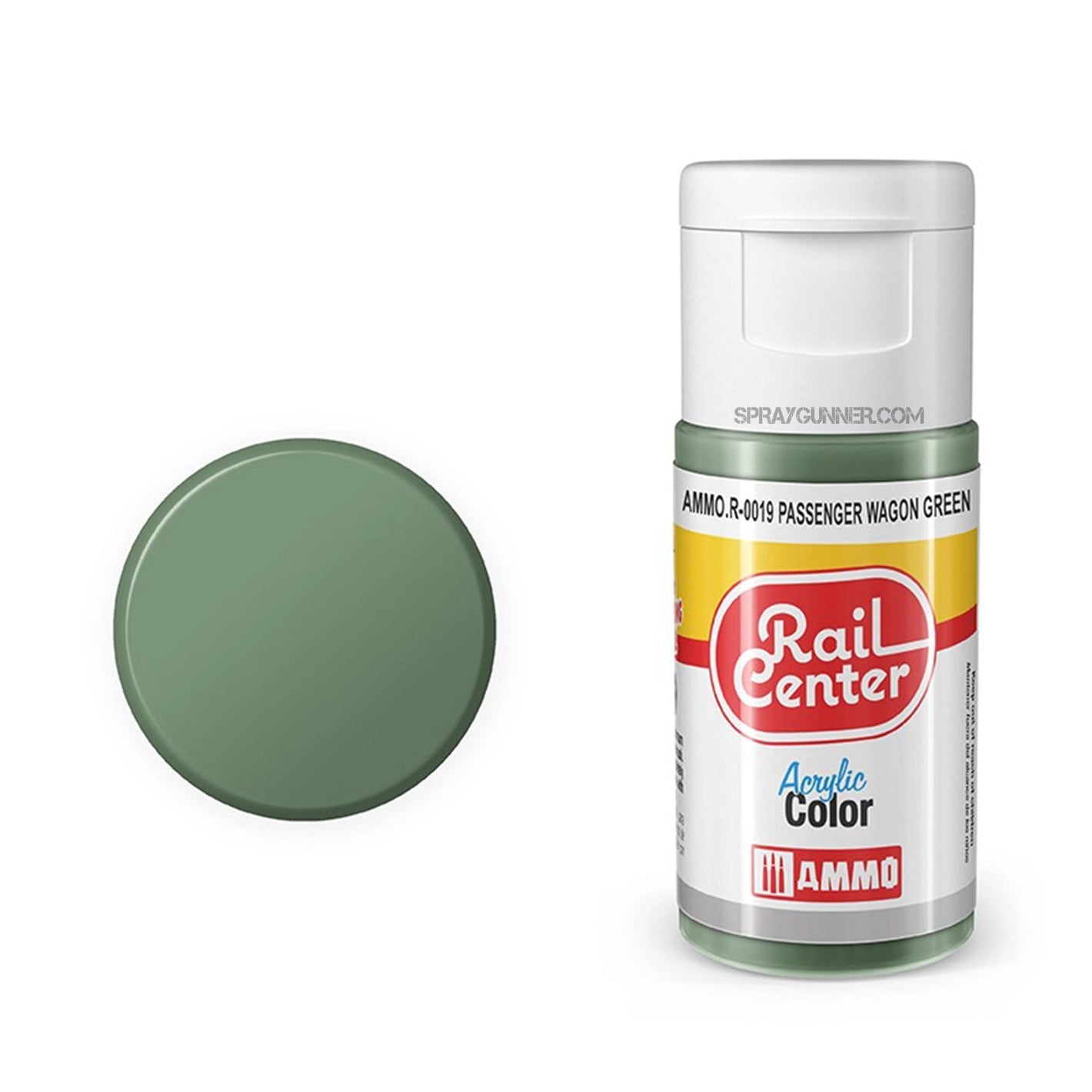 AMMO by MIG Rail Center Acrylic Color - Passenger Wagon Green (15ml) AMMO by Mig Jimenez