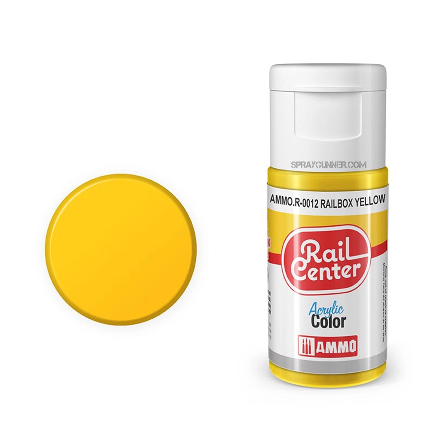 AMMO by MIG Rail Center Acrylic Color - Signal Yellow (15ml) AMMO by Mig Jimenez