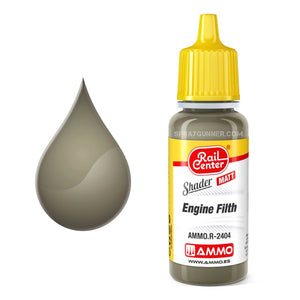 AMMO by MIG Rail Center Matt Shader Engine Filth 17ml AMMO by Mig Jimenez at SprayGunner